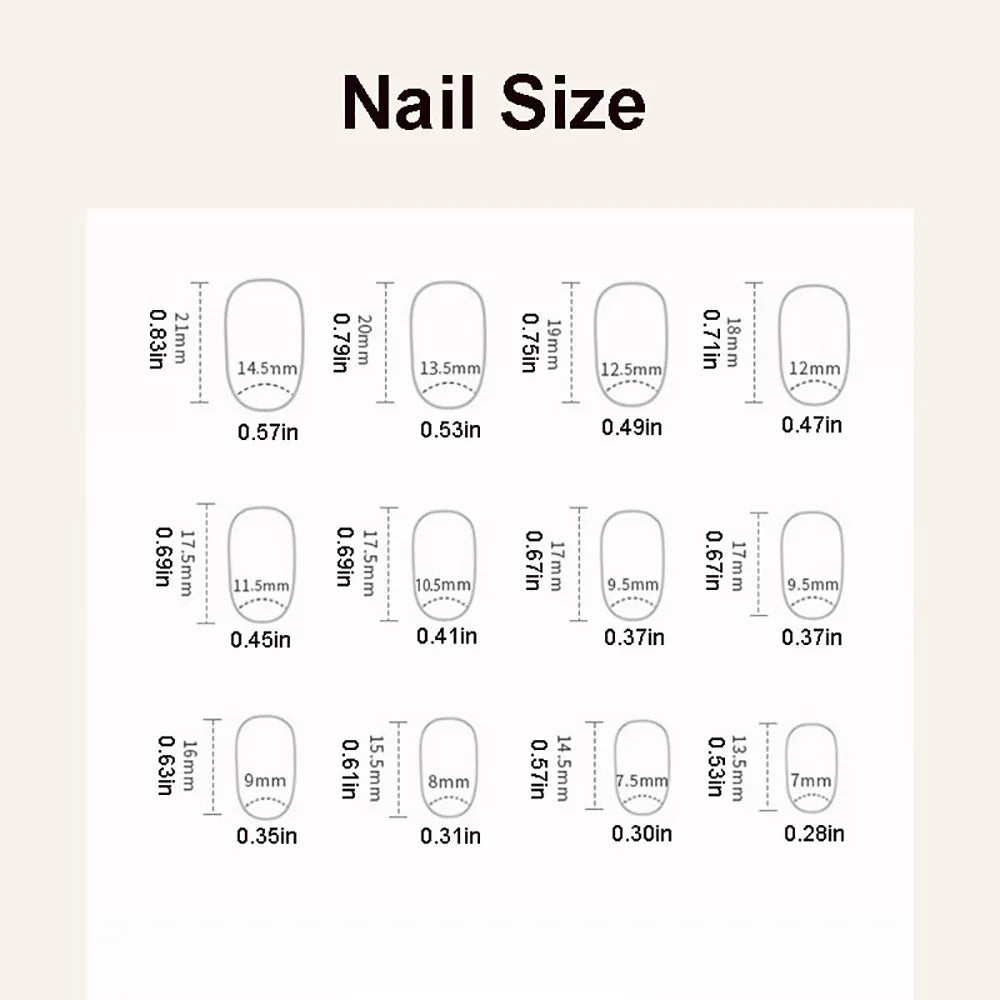 Short square fake nails by LAQTA, showcasing a set of stylish, natural-looking artificial nail extensions with a smooth finish.