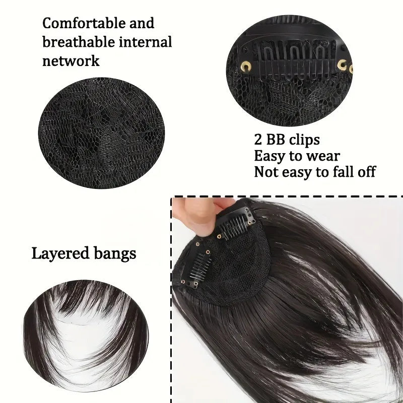 LAQTA synthetic hair clip with sleek design, showcasing a close-up of the hair accessory on a neutral background.