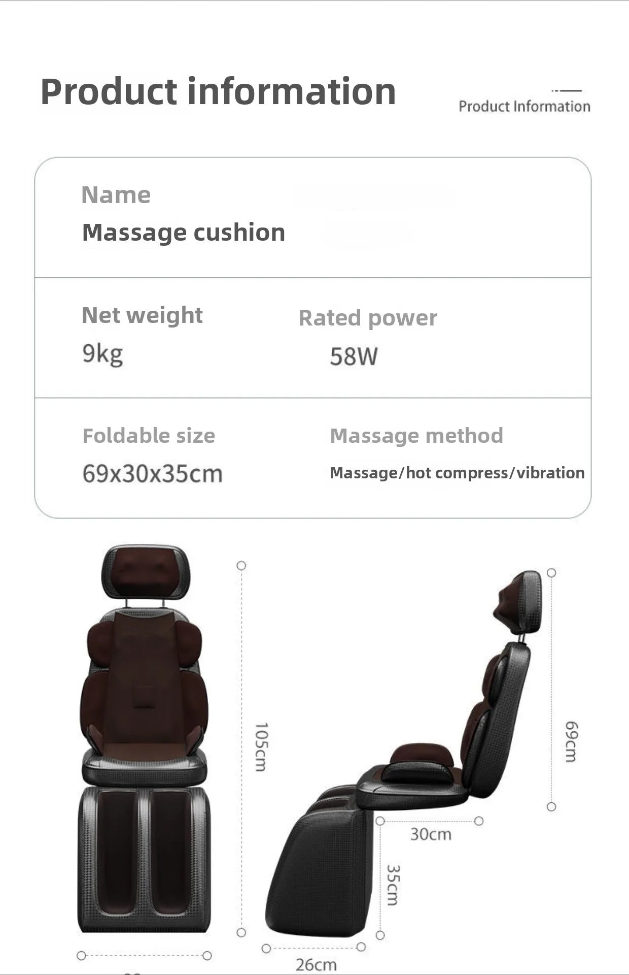LAQTA Shiatsu neck massager with heat feature, showing ergonomic design and adjustable straps for relaxing neck therapy.
