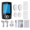 LAQTA Electric Tens Relax Muscle device with 16 modes, showing its sleek design and control panel for pain relief therapy.