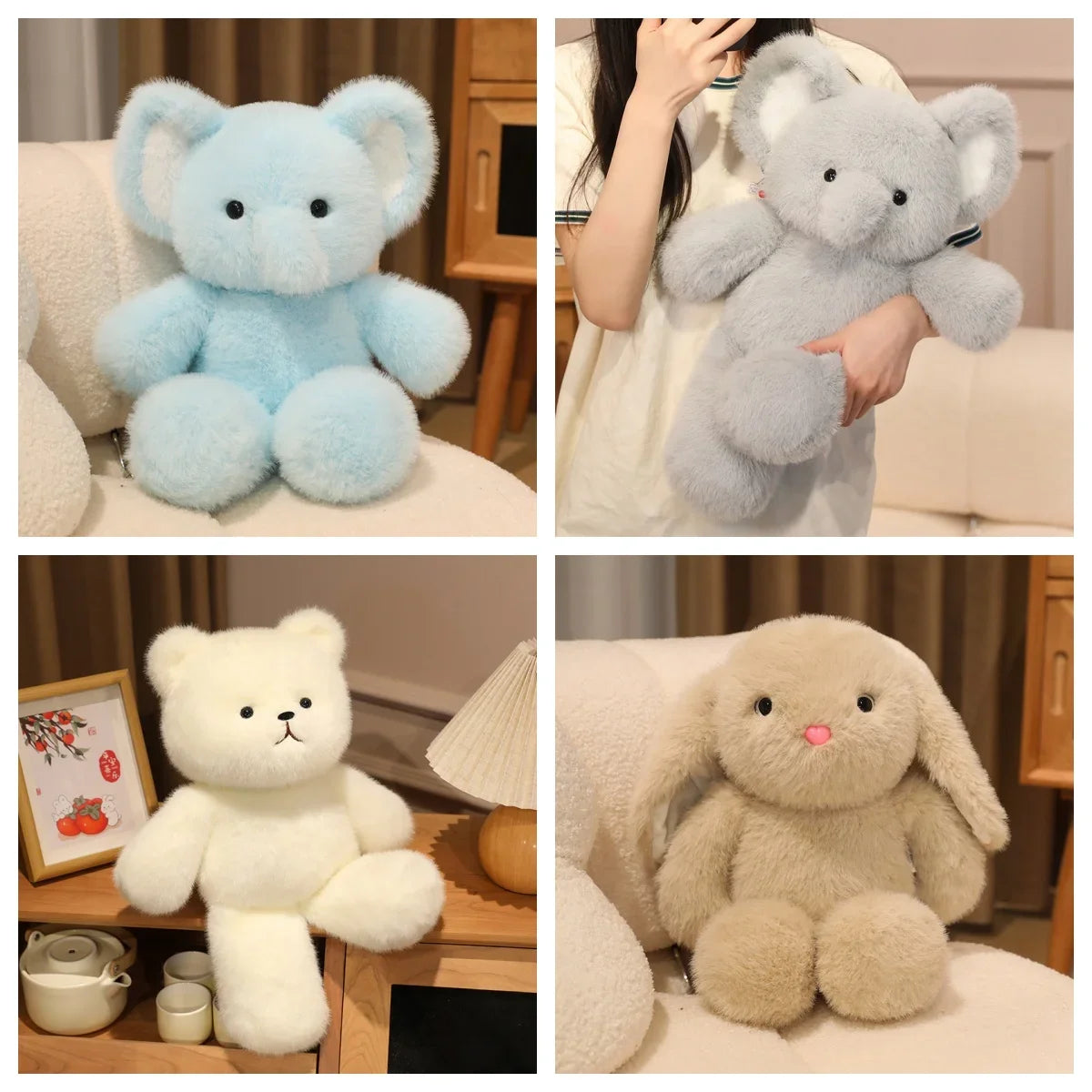 Colorful LAQTA Running Animal Plush Toy featuring a soft, cuddly animal design perfect for children.