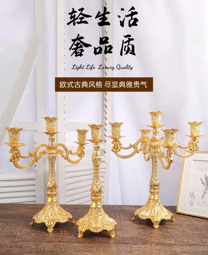 LAQTA candle holders for decor, featuring elegant metal designs perfect for enhancing home or event ambiance.