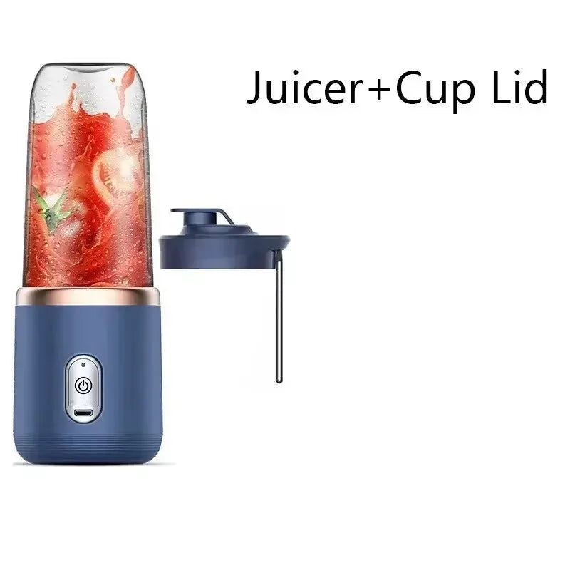 LAQTA portable blender with sleek design, showing the compact blending unit and included travel cup on a white background.