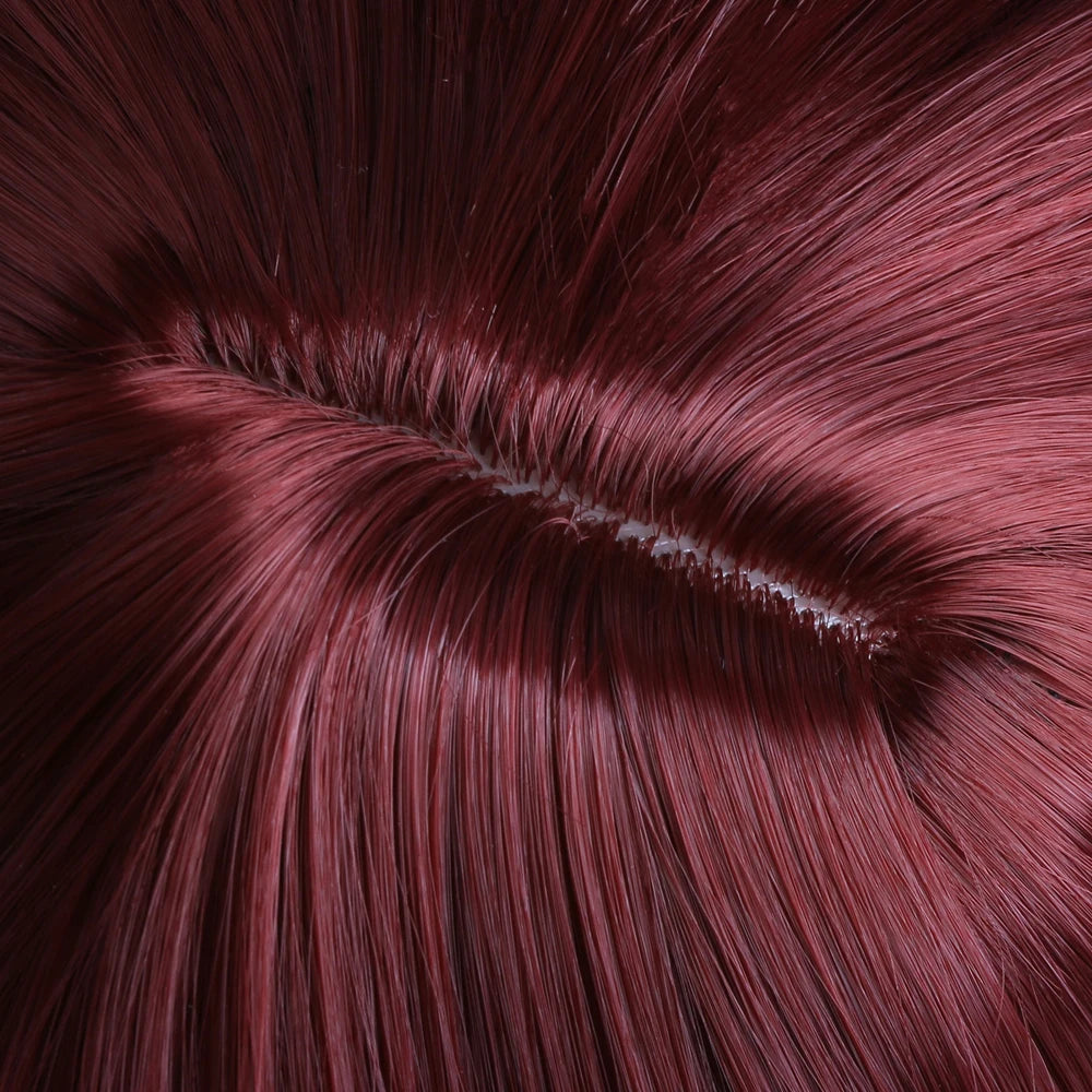 Long straight synthetic wig by LAQTA with sleek, smooth hair flowing down, showcasing a natural, realistic hair appearance.