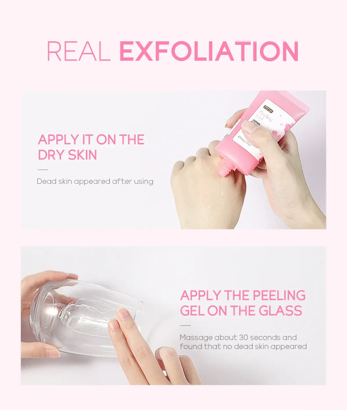 LAQTA Face Deep Cleaning Exfoliating Gel shown in a clear jar with gel texture, ideal for deep facial cleansing and exfoliation.