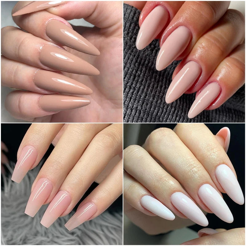 LAQTA Quick Extension Nail displaying a clear, natural-looking nail extension with a smooth finish.
