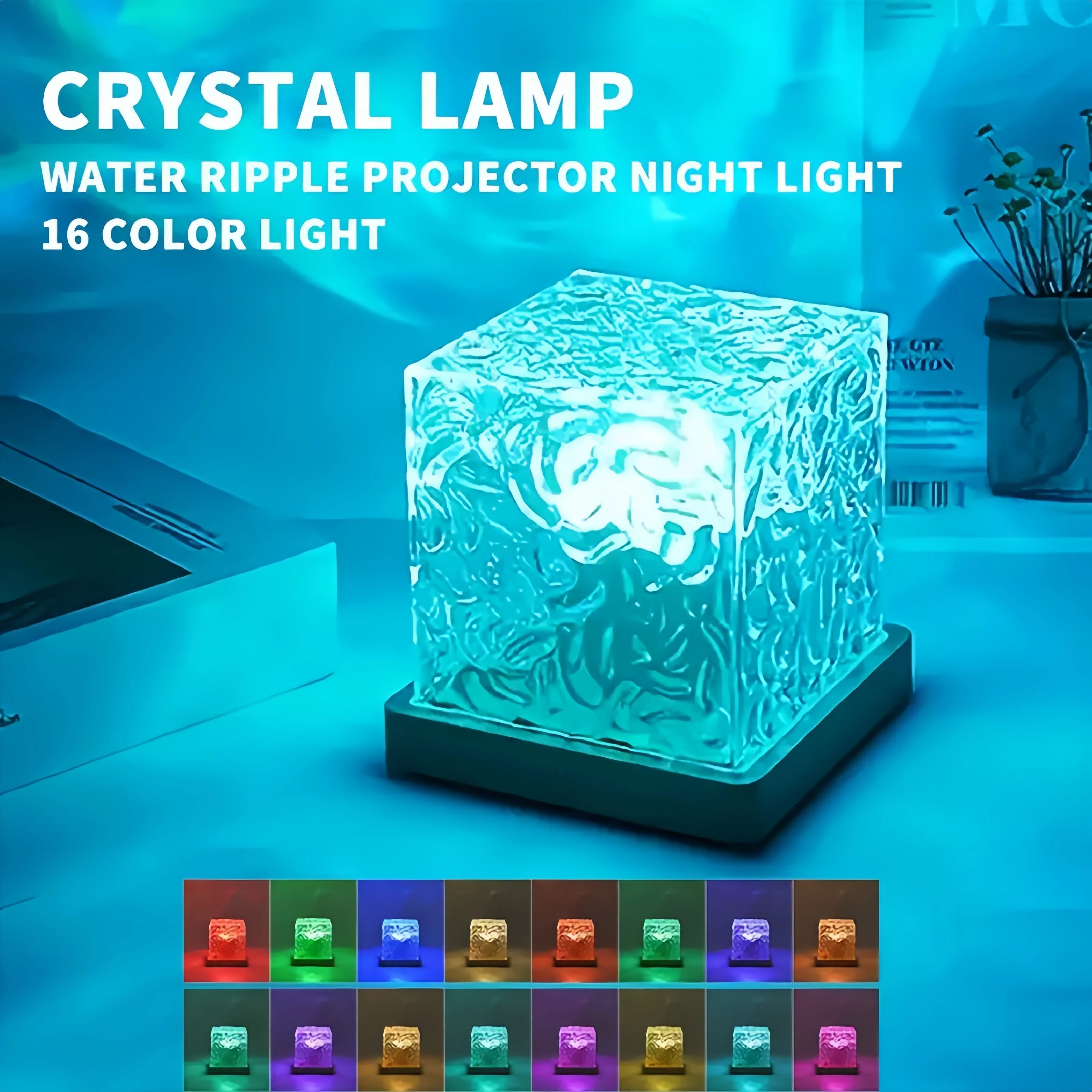 LAQTA Dynamic Rotating LED Night Light illuminating a room with colorful changing lights, ideal for kids' bedrooms or relaxing ambiance.