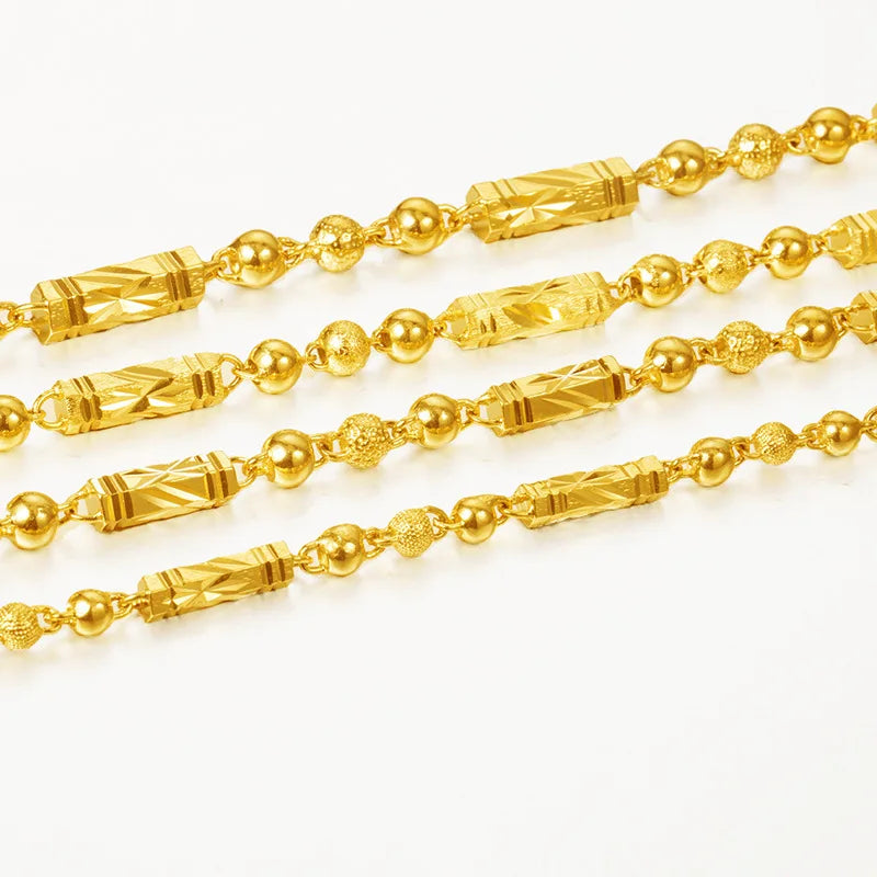 Electroplated 18K gold necklace by LAQTA featuring a sleek, elegant chain design.