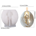 LAQTA Angel Candle Mold showing a detailed angel-shaped silicone mold for creating decorative candles.
