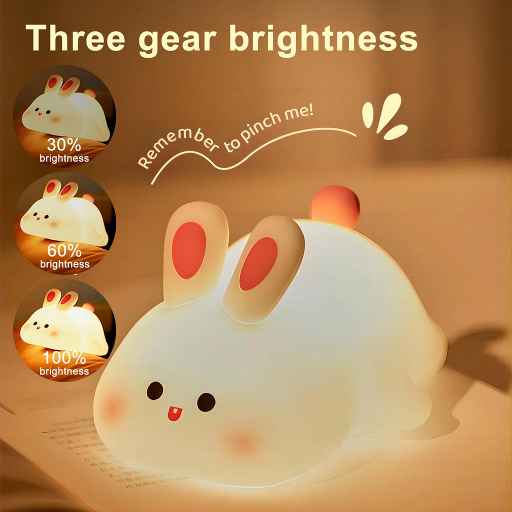 LAQTA Cute LED Night Light Panda with soft glow, featuring a adorable panda design perfect for children's bedrooms.