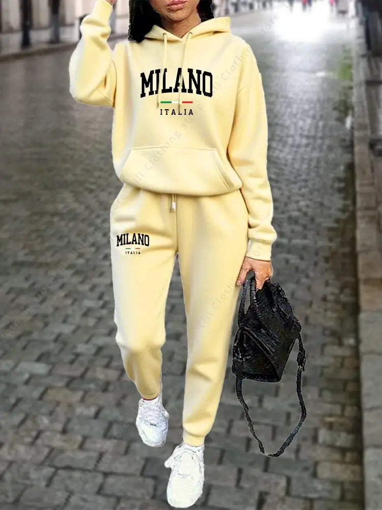 LAQTA MILANO pants set featuring stylish matching top and pants in a modern, comfortable design.
