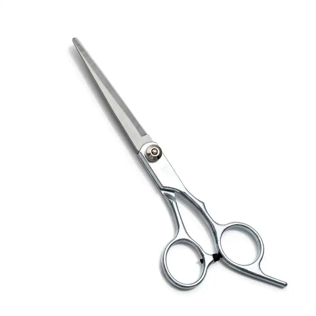 LAQTA professional barber scissors with sharp stainless steel blades and ergonomic handles for precise hair cutting.