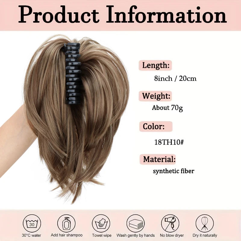 LAQTA messy bun hair clip for women, showcasing a stylish hair accessory with a sleek design and secure grip for casual or formal wear.