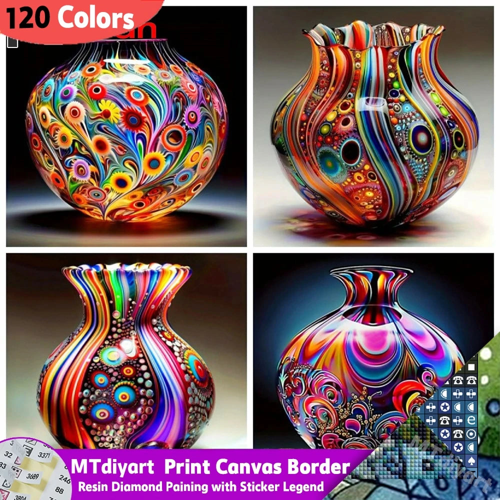 Resin 120 Colors Vase