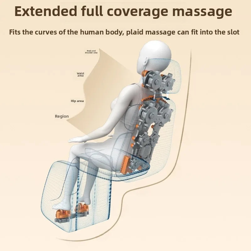 LAQTA Shiatsu neck massager with heat showing ergonomic design and adjustable straps for targeted relaxation and pain relief.