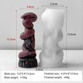 LAQTA Relief Snake Pillar Candle Mold showing detailed snake design in silicone for candle making.