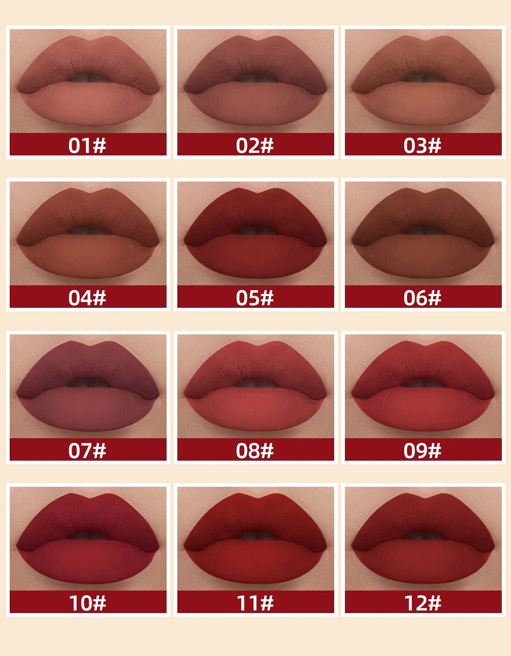 LAQTA matte liquid lipstick in a sleek tube, showcasing smooth, vibrant color for bold, long-lasting lip makeup.
