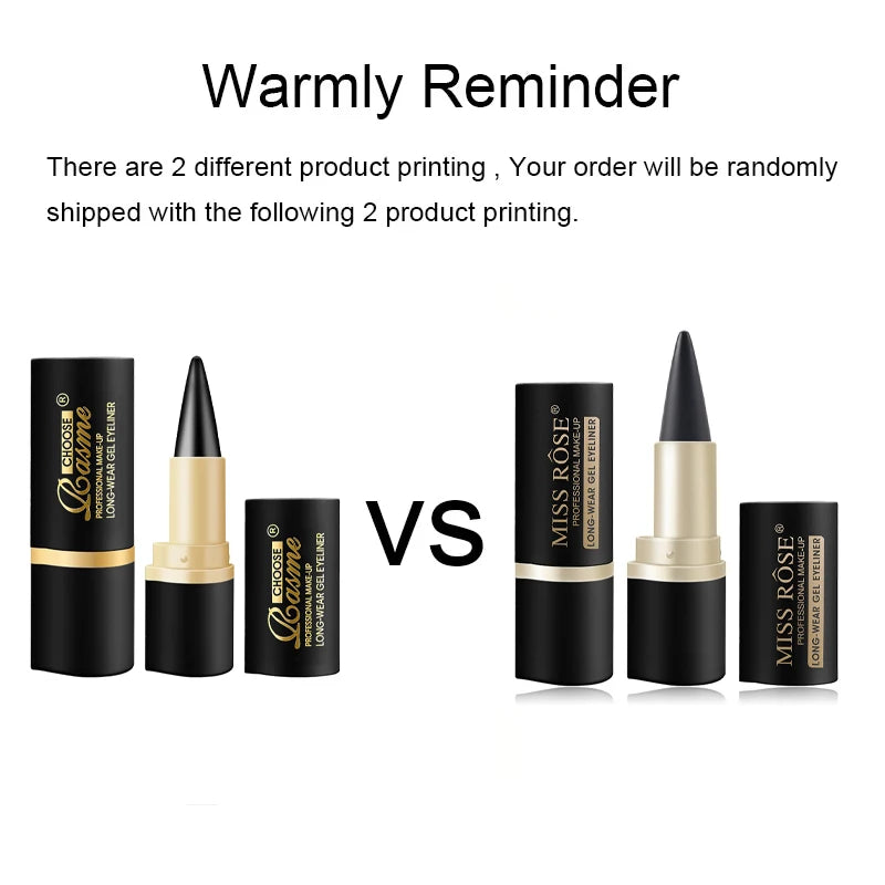 LAQTA creamy textured eyeliner in a sleek black pencil with smooth application and precise tip for defining eyes.