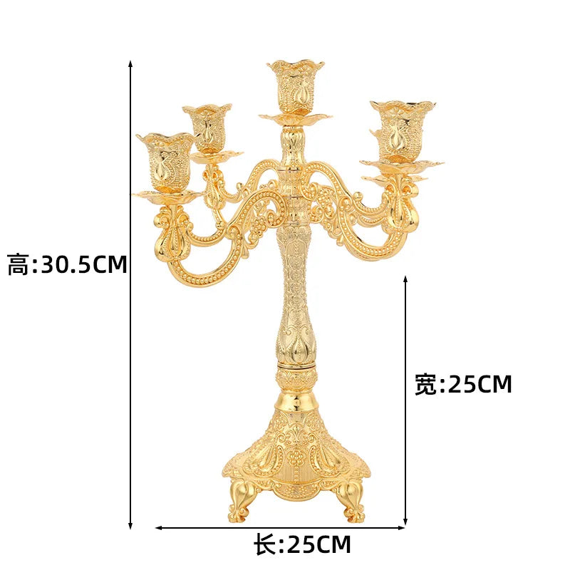 Elegant LAQTA candle holders for décor, featuring intricate metal design perfect for enhancing home interior ambiance.