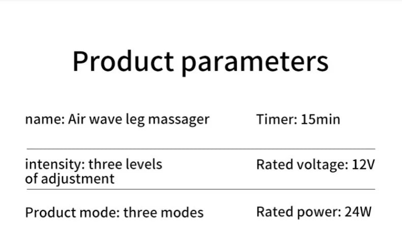 LAQTA electric pneumatic leg massager with adjustable straps and multiple air pressure chambers for relaxing foot and leg therapy.