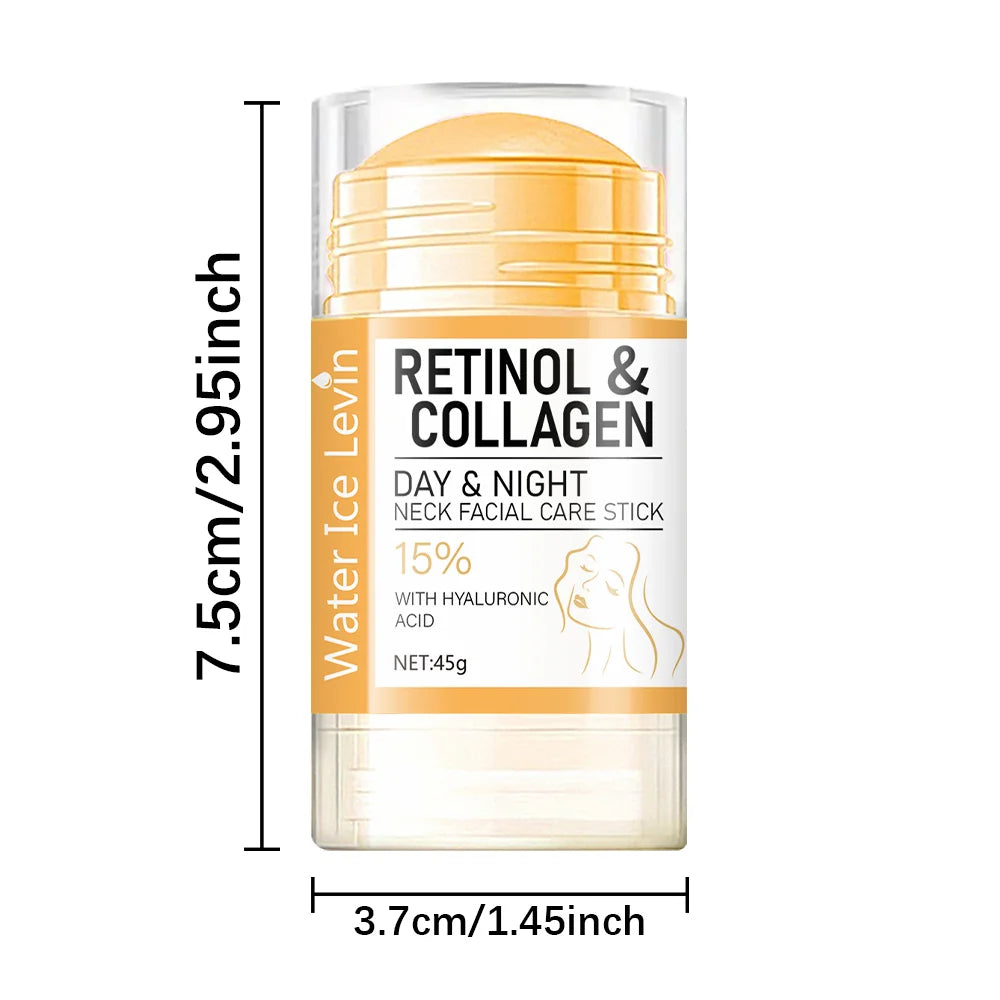 LAQTA retinol and collagen facial neck cream jar with smooth, creamy texture and elegant packaging on a neutral background