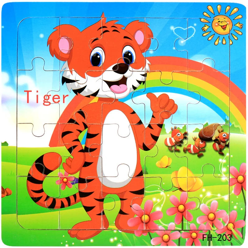 Colorful LAQTA Montessori 3D puzzle with geometric shapes and interlocking pieces, ideal for early childhood educational play.