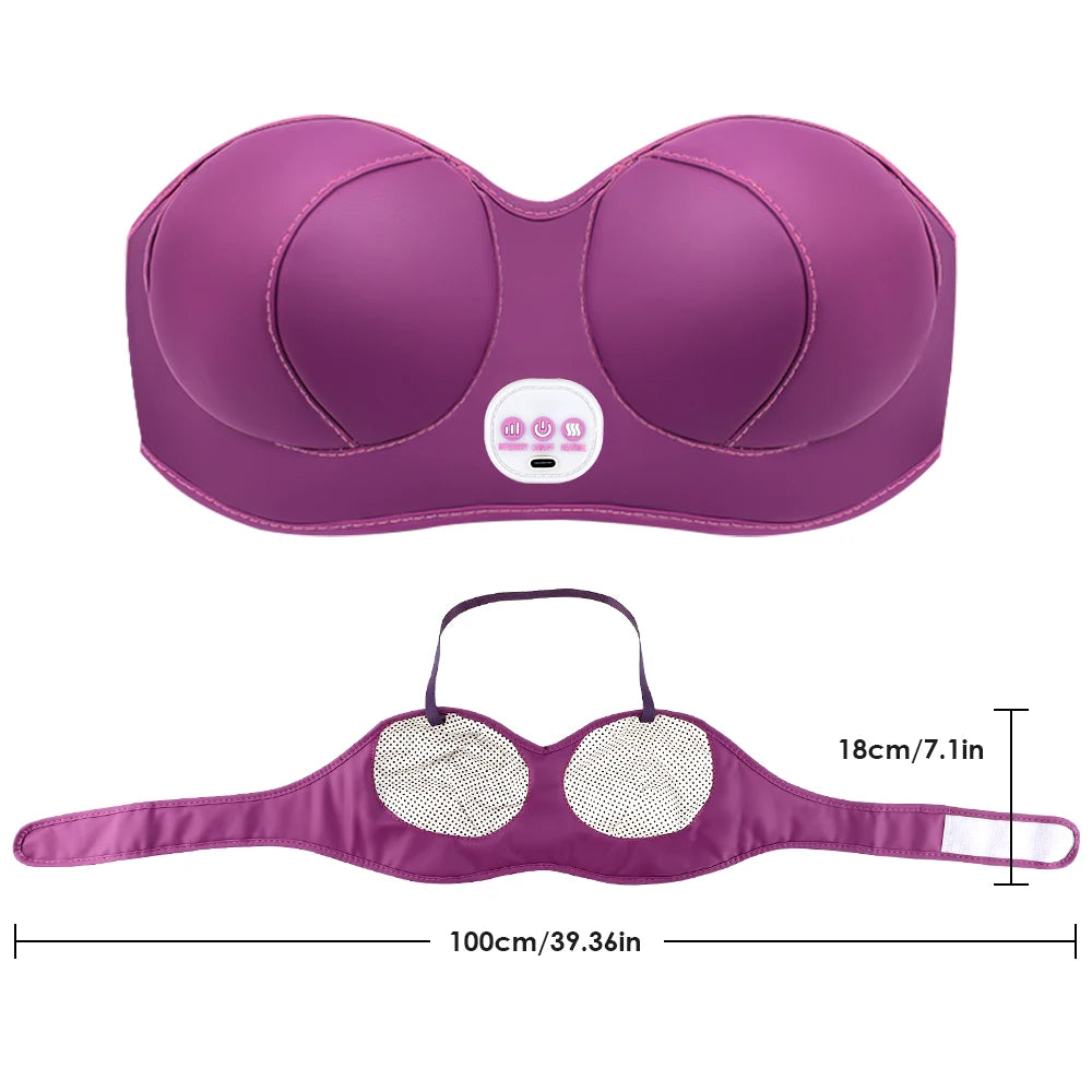 LAQTA electric breast massager with ergonomic design and multiple massage settings, shown in close-up view.
