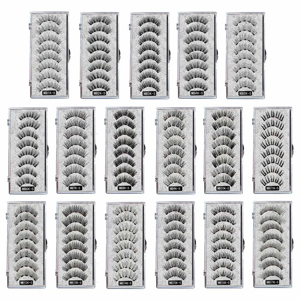 Natural Magnetic 3D Eyelashes by LAQTA showcasing lightweight, fluttery false eyelashes with magnetic strips for easy wear.