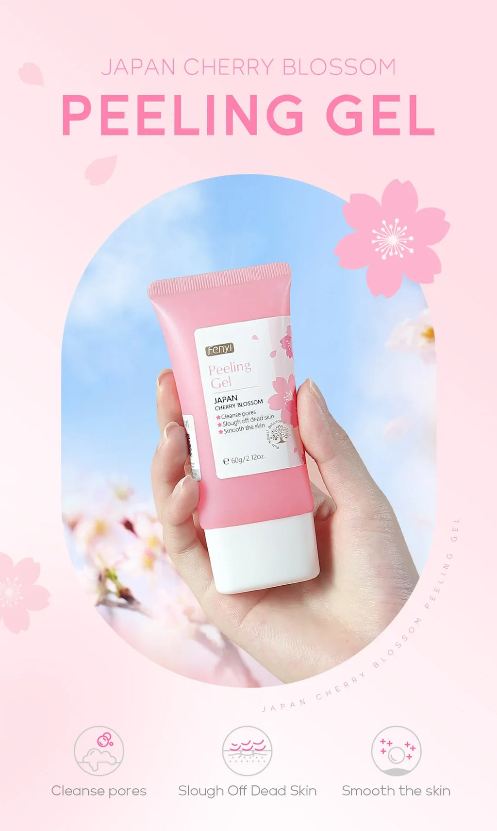 LAQTA Face Deep Cleaning Exfoliating Gel in a pump bottle, showing the gel's smooth texture and clean packaging.