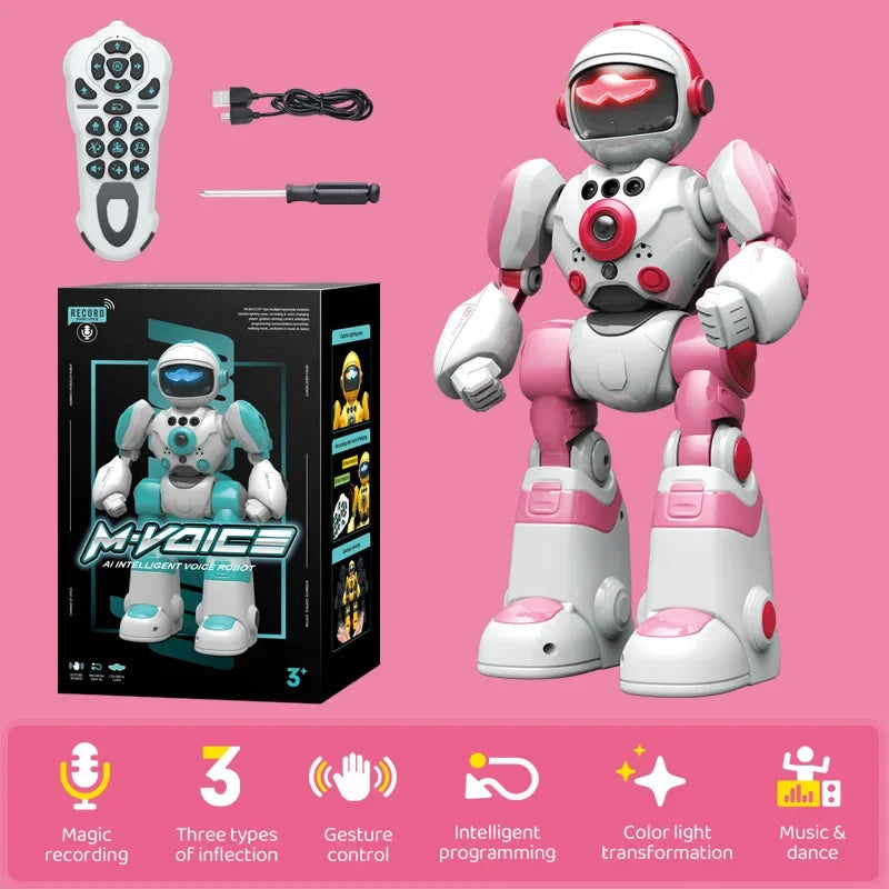 LAQTA RC Robot Kids toy with robotic design and colorful features, perfect for children’s interactive play.