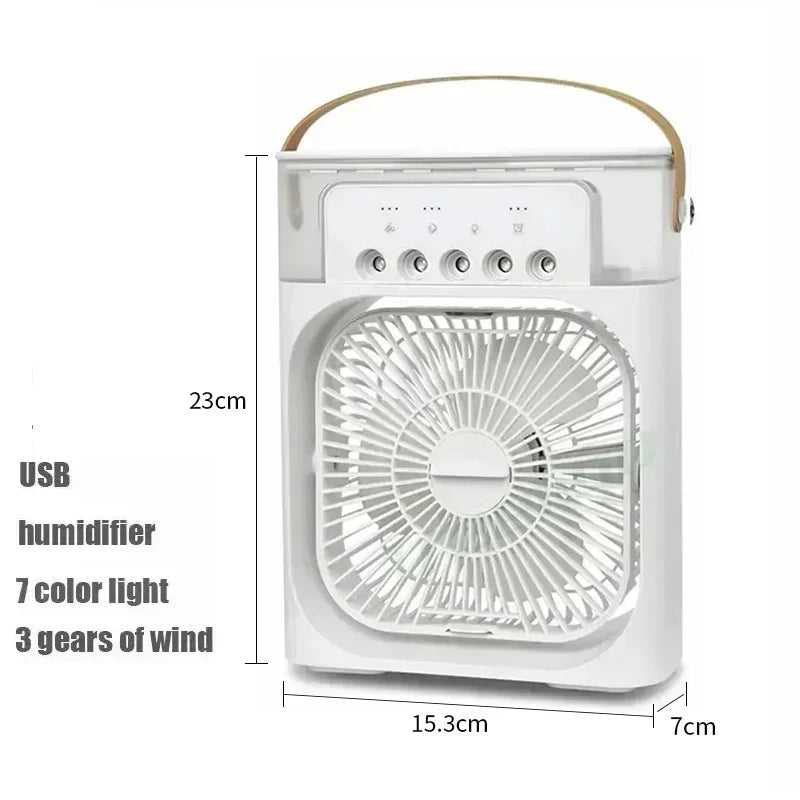 LAQTA 3-in-1 fan air conditioner showing sleek design with adjustable vents and control panel in a modern setting.