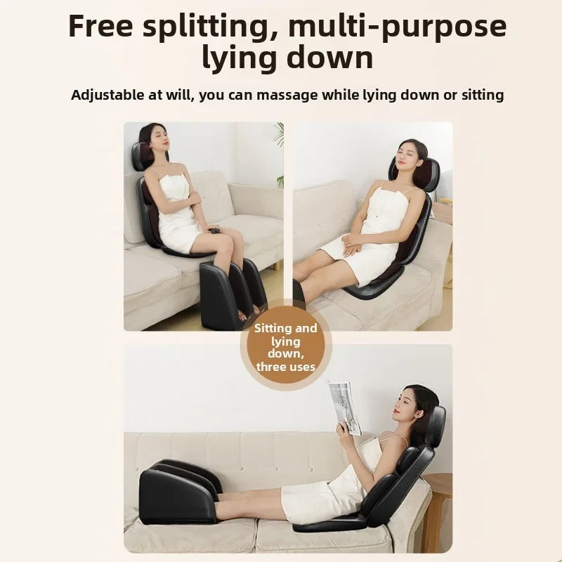 LAQTA shiatsu neck massager with heat feature, showing ergonomic design and massage nodes for relaxing neck therapy.