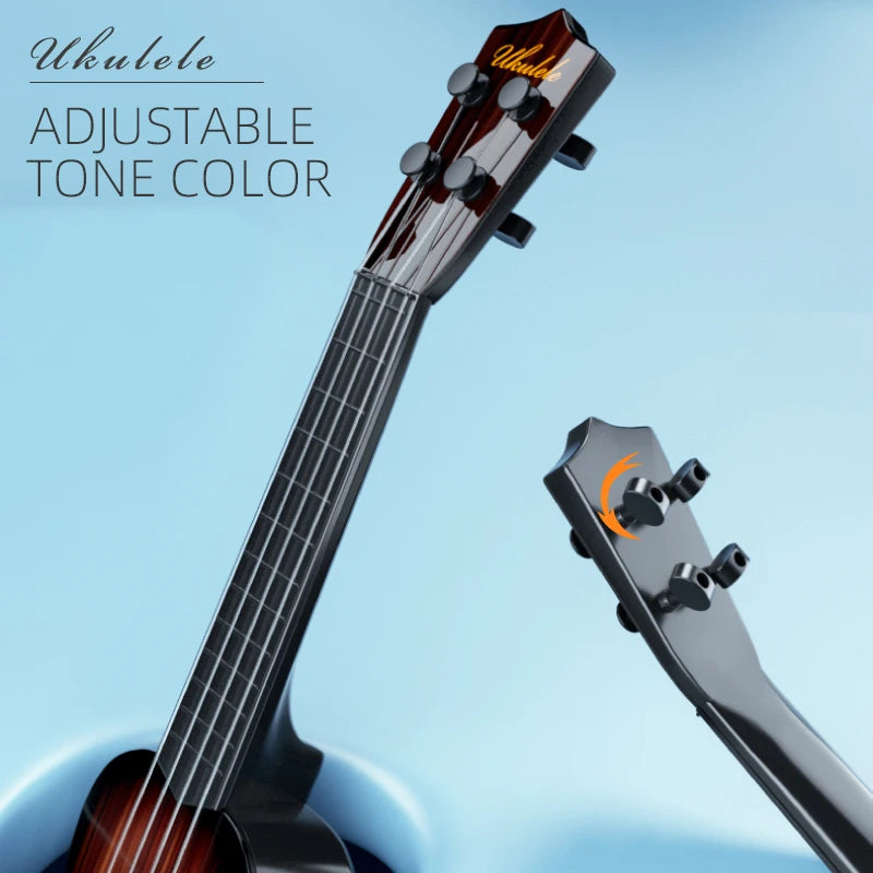 LAQTA music-oriented children's guitar toy with colorful keys and strings, designed for young musicians and beginners.