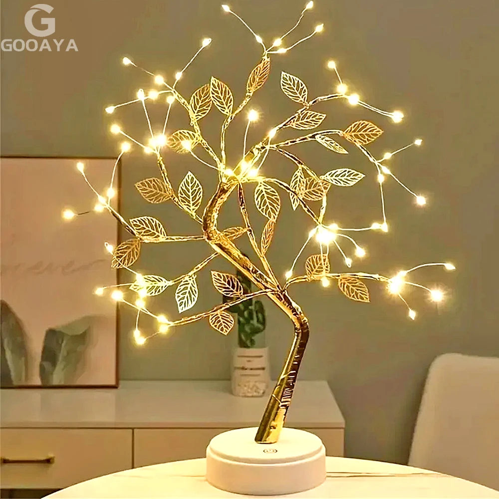 LAQTA LED Rose Leaf Table Lamp with illuminated rose and leaf design, perfect for decorative lighting and ambient decor.