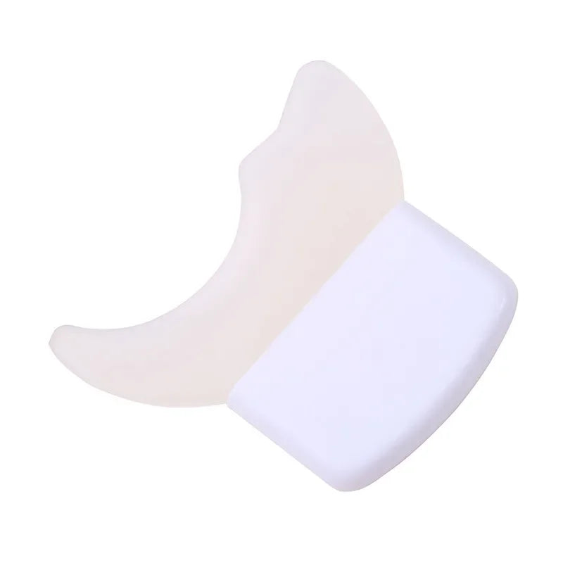LAQTA multi-functional eyeliner stencil with wing tips, showing a close-up of the reusable plastic guide for precise eye makeup application.