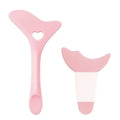 LAQTA multi-functional eyeliner stencil with wing tips, showing clear plastic design for precise eye makeup application.