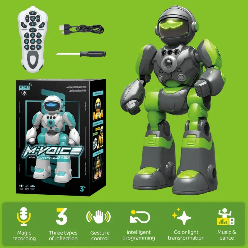 LAQTA RC Robot Kids toy with colorful design and movable parts, perfect for children’s entertainment and STEM learning.