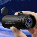LAQTA 2000X25 HD Monocular Telescope with black body, compact design, and adjustable eyepiece for high-magnification viewing.