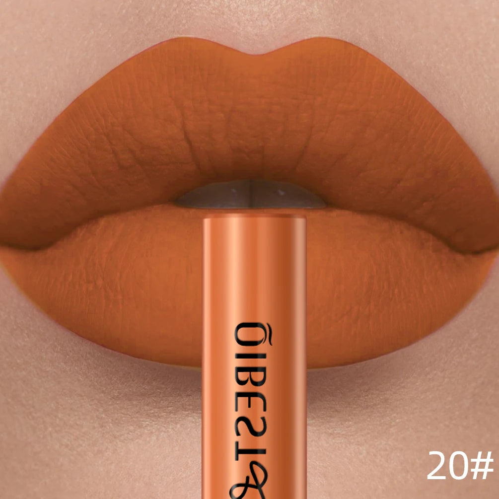 LAQTA matte liquid lipstick in shade S57012 with smooth, velvety finish and precise applicator for bold, even color application.