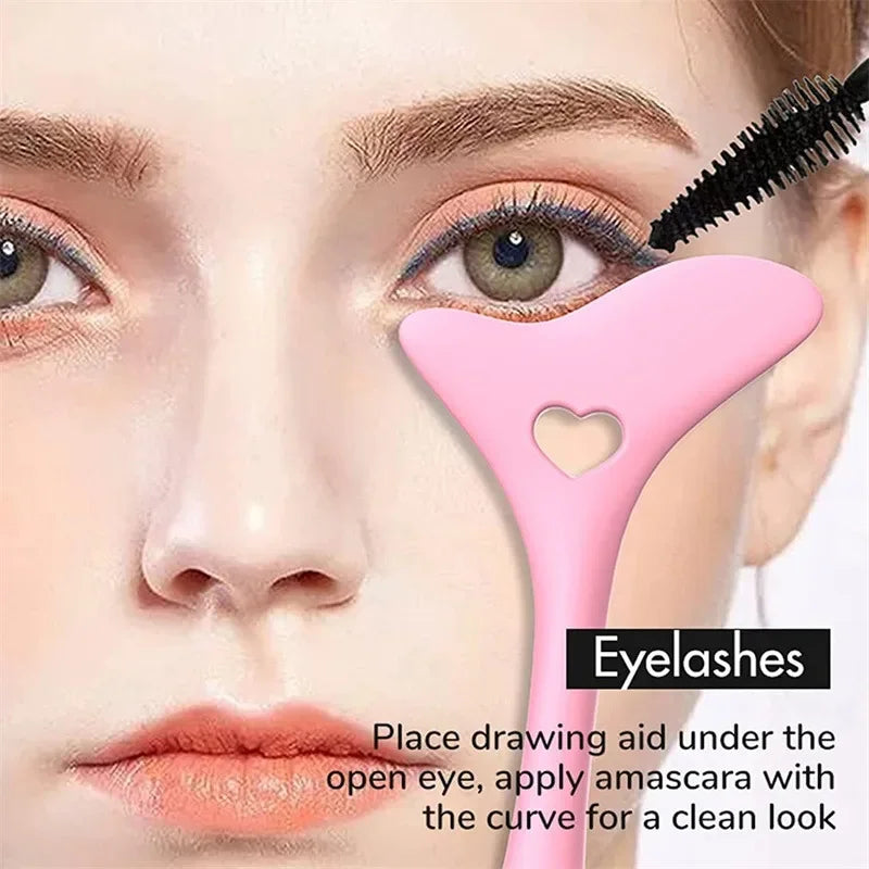 LAQTA multi-functional eyeliner stencil with wing tips for precise, easy eye makeup application and winged eyeliner looks.