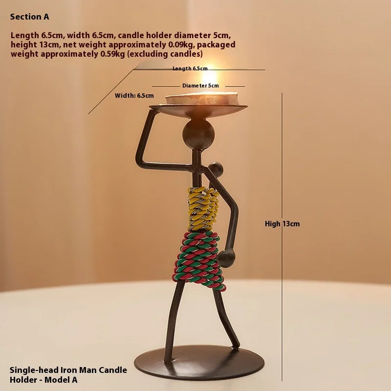 Elegant LAQTA Light Luxury table decoration candle holder with a sleek design and polished finish.