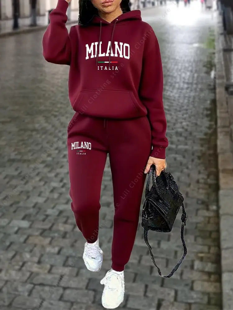 LAQTA MILANO pants set featuring a stylish matching top and pants in a trendy, comfortable fabric.