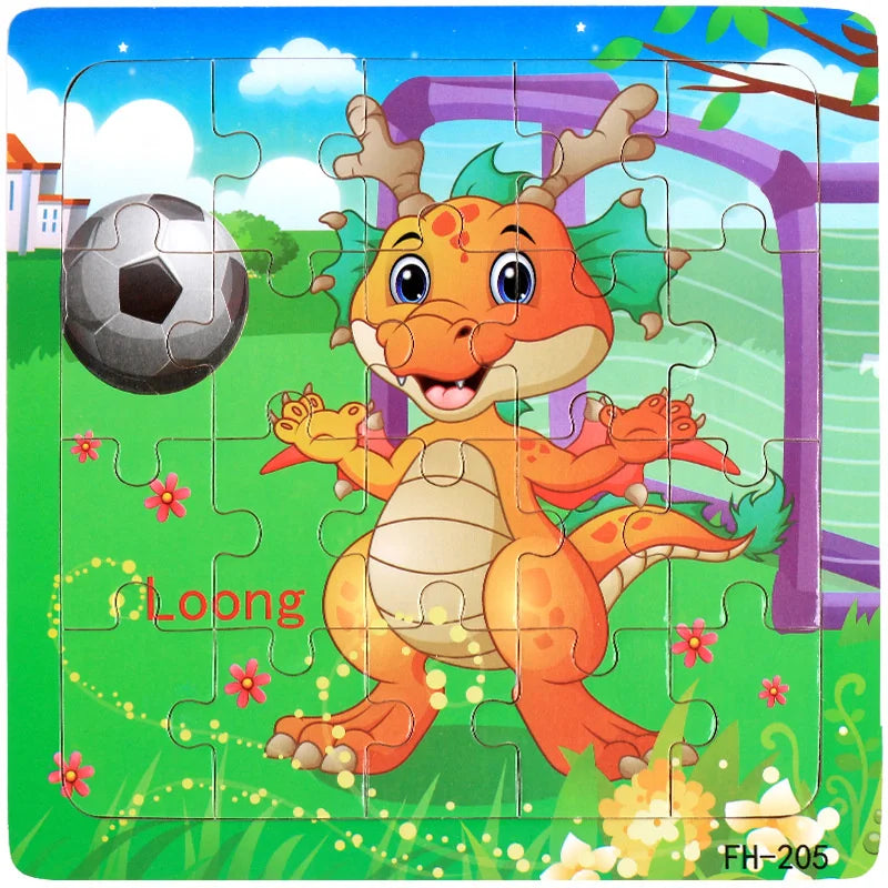 LAQTA Montessori 3D puzzle featuring colorful geometric shapes and interlocking pieces for educational play and cognitive development