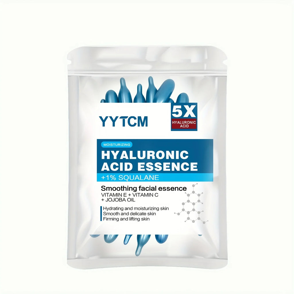 LAQTA Hyaluronic Acid Deep Moisturizing Capsule showing the sleek, transparent capsule with visible serum inside.