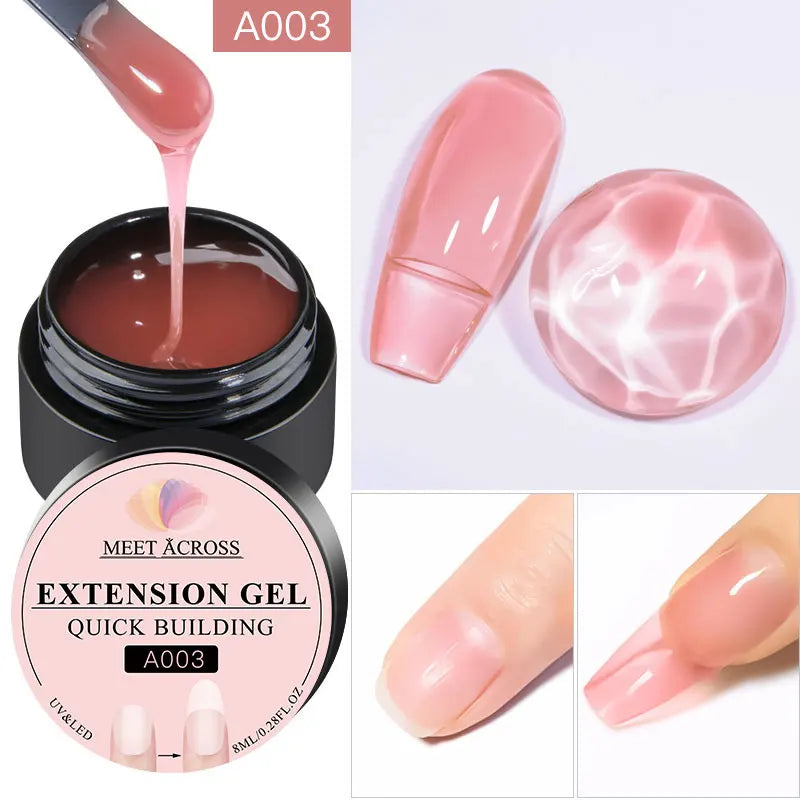 LAQTA Quick Extension Nail in natural color with smooth finish, designed for easy application and durable wear.