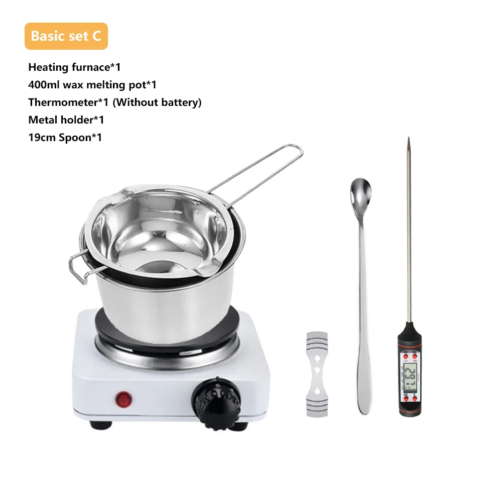 LAQTA DIY Candle Craft Tools Kit with wicks, molds, and accessories for homemade candle making.