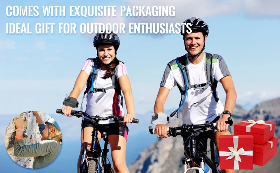 LAQTA wrist water bottle with adjustable strap and spill-proof lid, designed for convenient hydration on the go.