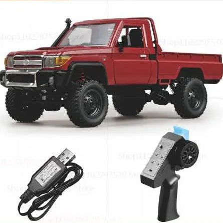 LAQTA 4WD off-road pickup truck with rugged design and large tires, ready for tough terrain and outdoor adventures.