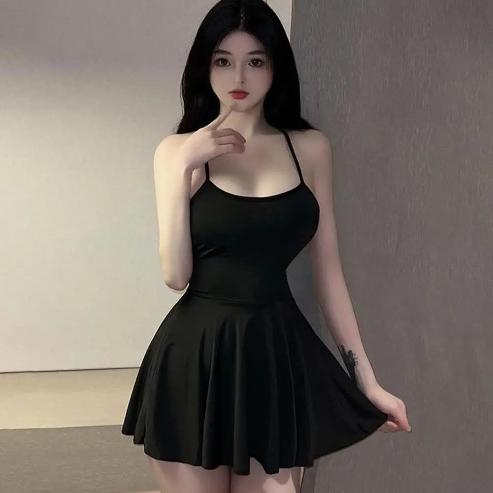 LAQTA pleated micro dress featuring a fitted silhouette and stylish design, perfect for trendy, modern fashion looks.
