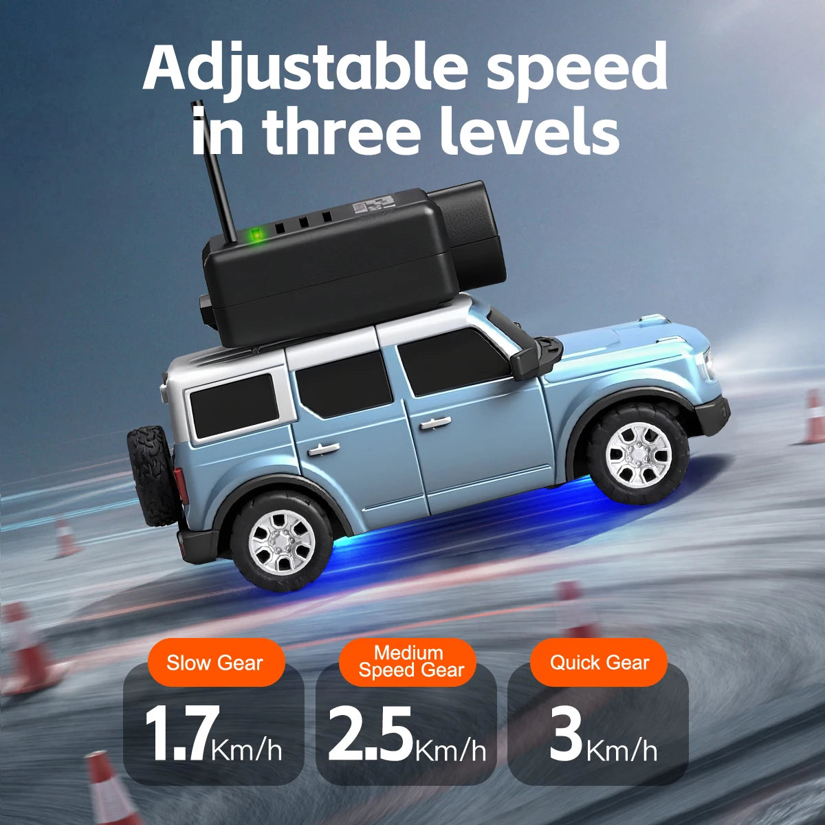 LAQTA 1/64 mini RC car with 720P FPV camera, compact remote-controlled vehicle for outdoor and indoor racing.
